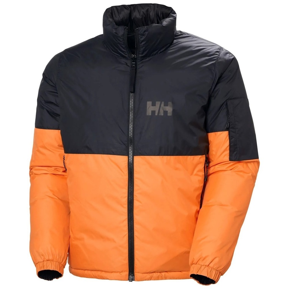 Helly Hansen Men's Jacket NEW Active Puffy REVERSABLE Orange Poppy Black XXL